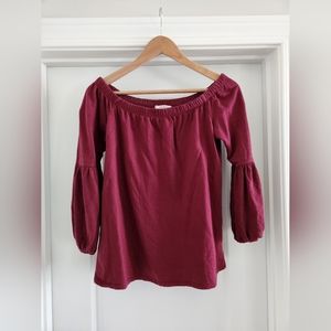 Burgundy Promesa Blouse